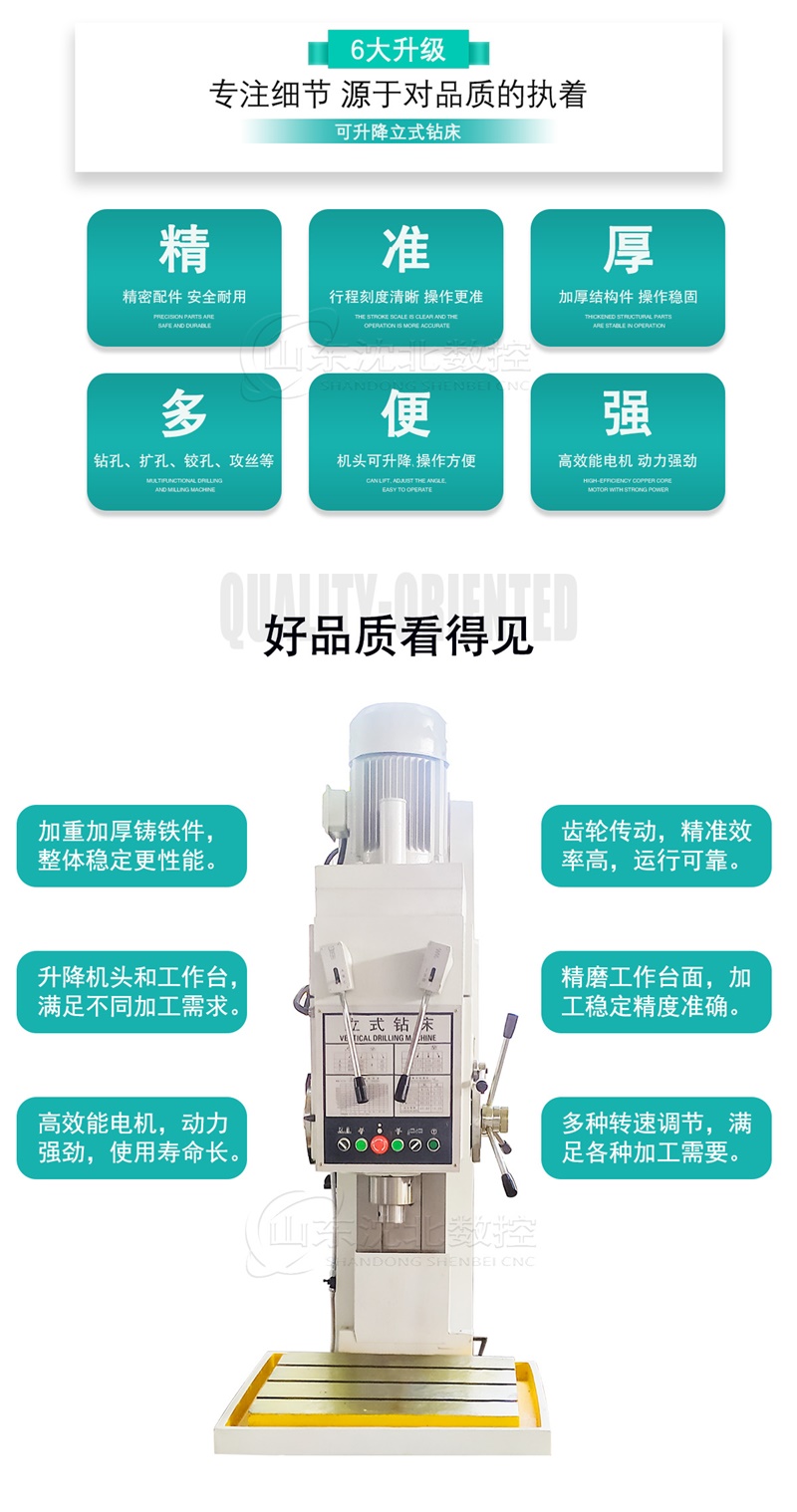 山东优乐园Z5163立式钻床特点优势