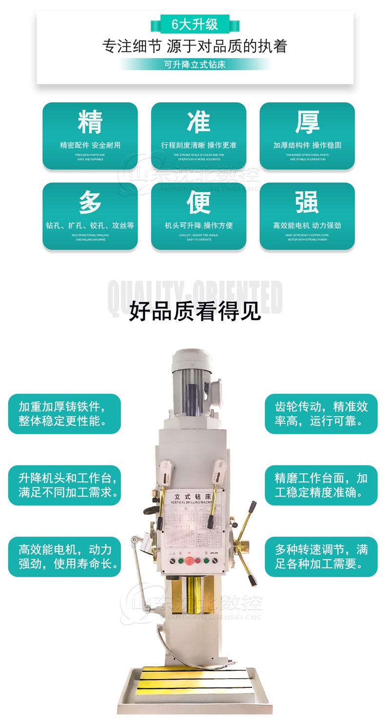 优乐园Z5140/Z5150立式钻床优势